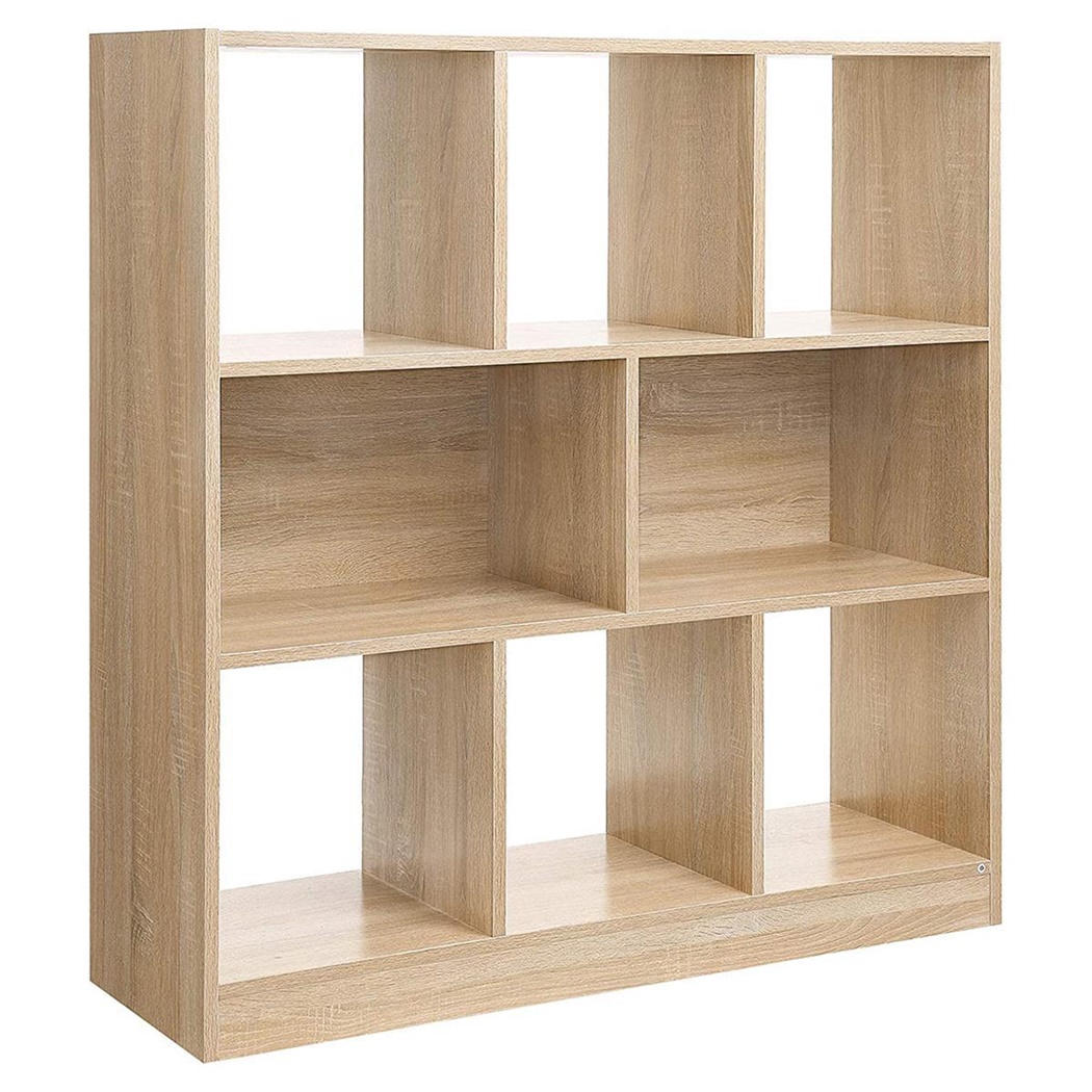 Étagère ATHENAS, Design Moderne, 97,5x30x 100 cm, en Bois, couleur Chêne