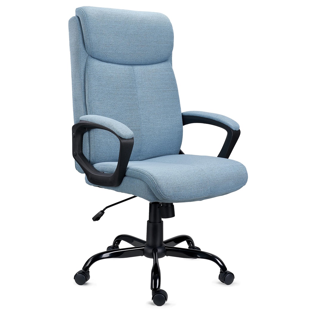 DEMO# Fauteuil de bureau COSMO TISSU, Grande qualité, Gris Bleu