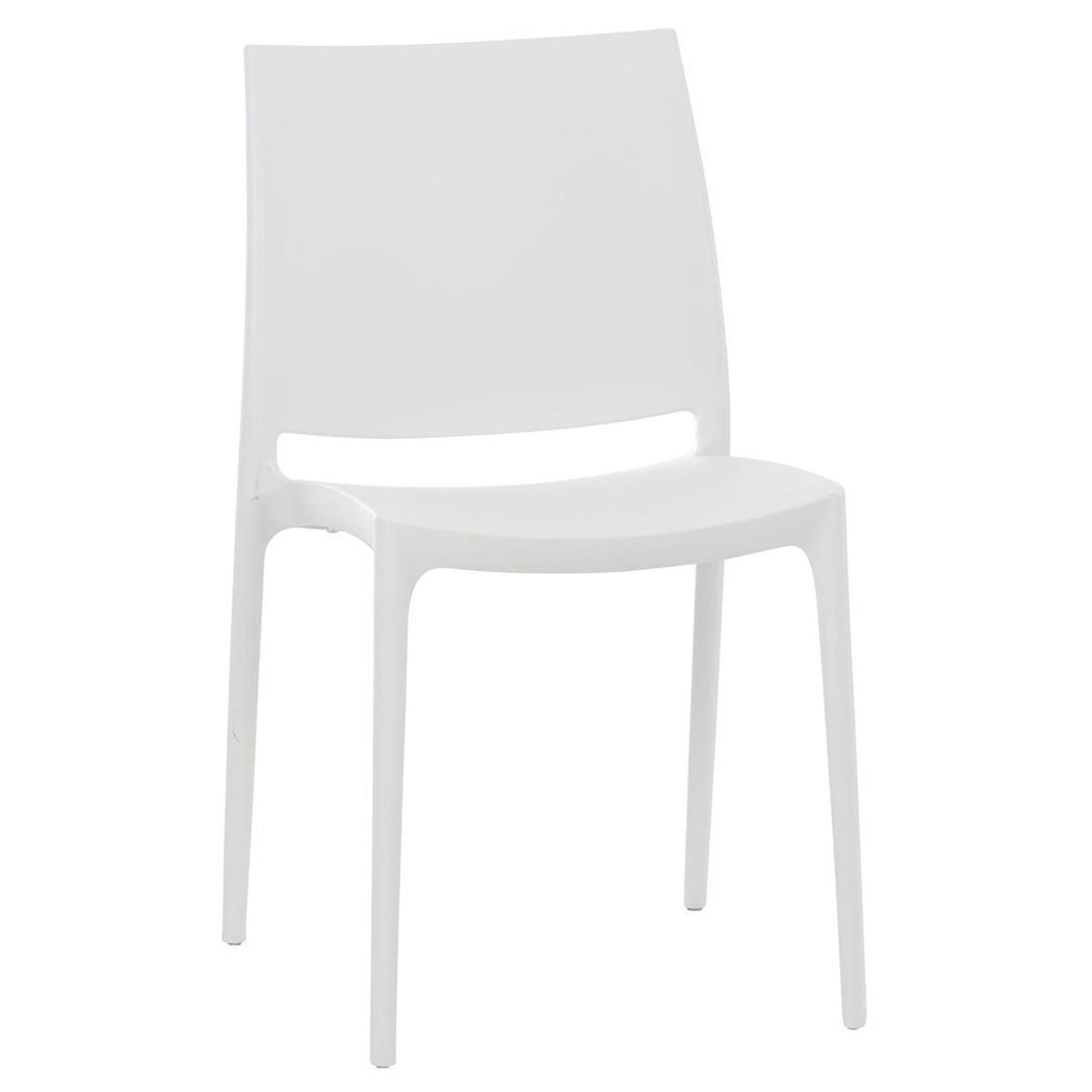 Chaise visiteur ASTRA, Empilable, Design Moderne et Polyvalent, Blanc