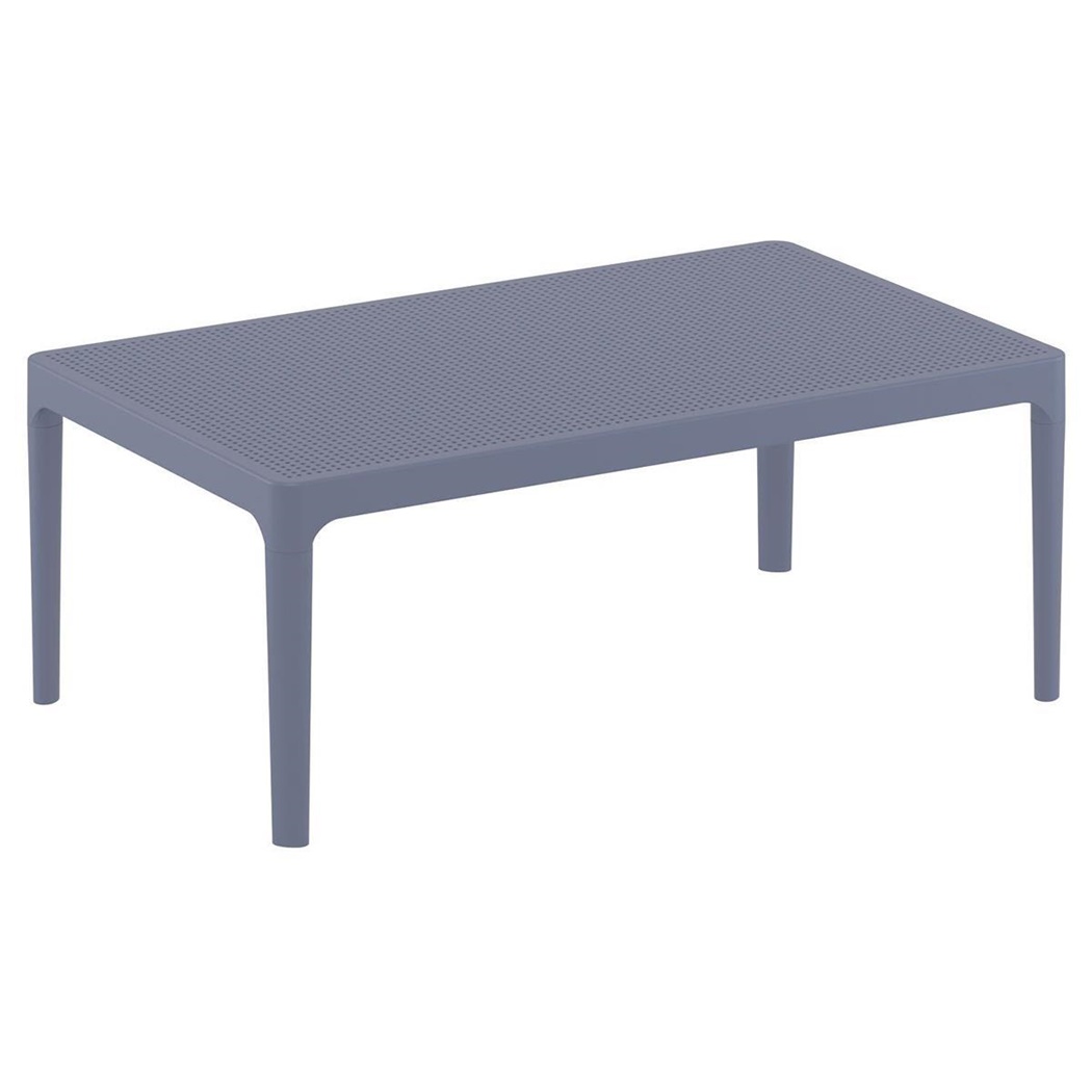 Table d’Appoint Design EOLO, 100x60x40cm, Gris